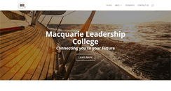 Desktop Screenshot of macquarieleadershipcollege.com.au